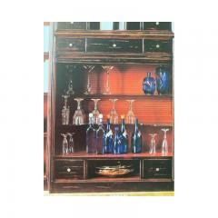  SimoEng 1980s Classic Bookcase of High Italian Craftsmanship With Tv Shelf or Bar - 3233422