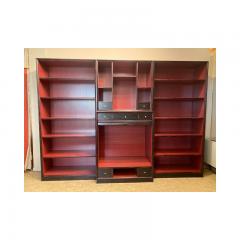  SimoEng 1980s Classic Bookcase of High Italian Craftsmanship With Tv Shelf or Bar - 3233424