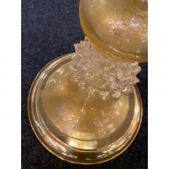  SimoEng 1980s Venetian Gold Rostrato Murano Glass Attributed Coffee Table - 3542661