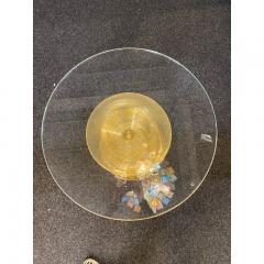  SimoEng 1980s Venetian Gold Rostrato Murano Glass Attributed Coffee Table - 3542663