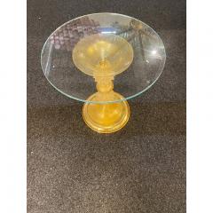  SimoEng 1980s Venetian Gold Rostrato Murano Glass Attributed Coffee Table - 3542665