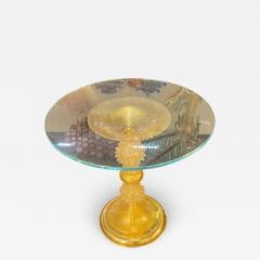  SimoEng 1980s Venetian Gold Rostrato Murano Glass Attributed Coffee Table - 3544013