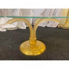  SimoEng 1980s Vintage Gold Torciglione Murano Glass Attributed Coffee Table - 3542682