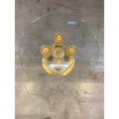  SimoEng 1980s Vintage Venetian Black and Gold Coffee Table in Murano Glass Attributed - 3542669