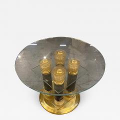  SimoEng 1980s Vintage Venetian Black and Gold Coffee Table in Murano Glass Attributed - 3544014