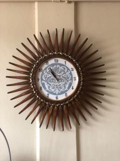  SimoEng 1990s Sunbeam Maple Wood Clock - 2825072