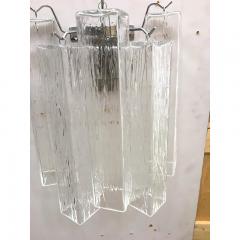  SimoEng 21st Century Clear Squared Murano Glass Wall Sconces - 3634519