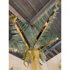  SimoEng 70s Vintage Palm Murano Glass Floor Lamp - 3606920