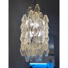  SimoEng A Pair of Champagne Poliedro Murano Glass Chandelier - 3483486