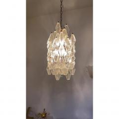 SimoEng A Pair of Champagne Poliedro Murano Glass Chandelier - 3483490