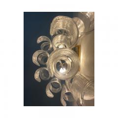  SimoEng A Pair of Contemporary Transparent Ricci Murano Glass - 3233325