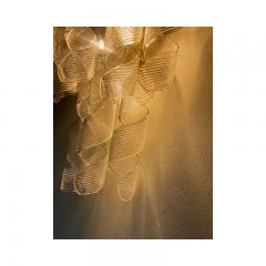  SimoEng A Pair of Contemporary Transparent Ricci Murano Glass - 3233330