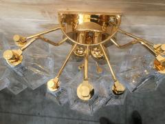  SimoEng A pair of 2 Murano Glass poliedri wall sconce with a gold - 3125370
