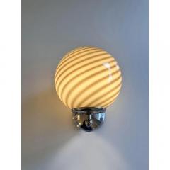  SimoEng Beige and Brown Rods Murano Glass Wall Sconces by Simoeng Set of 2 - 4685504