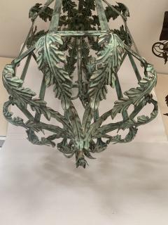  SimoEng Chandelier in Green Argilla Metal Wrought Iron Florentine Art Made in Italy - 2827569