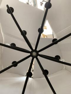  SimoEng Chandelier in Matte Black Metal 20 Lights Wrought Iron Florentine Art - 2824938