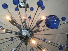  SimoEng Chandelier murano glass sputnik blue italian handmade - 2780928