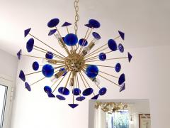  SimoEng Chandelier murano glass sputnik blue italian handmade - 2856726