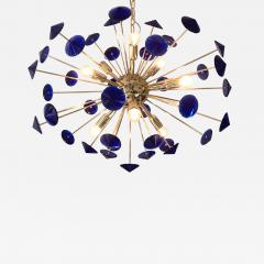  SimoEng Chandelier murano glass sputnik blue italian handmade - 2858997