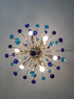  SimoEng Chandelier murano glass sputnik multicolors italian handmade - 2773572