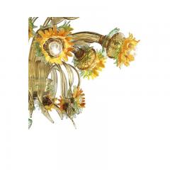  SimoEng Classical Venetian Sunflowers Murano Glass Chandelier - 3243308