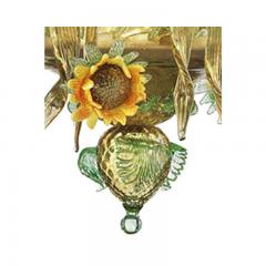  SimoEng Classical Venetian Sunflowers Murano Glass Chandelier - 3243309