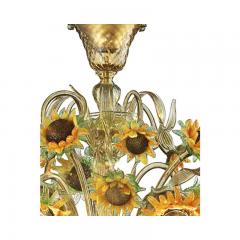  SimoEng Classical Venetian Sunflowers Murano Glass Chandelier - 3243322