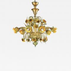  SimoEng Classical Venetian Sunflowers Murano Glass Chandelier - 3244141