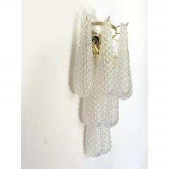  SimoEng Clear Conchiglie Murano Glass Gold Wall Sconce by Simoeng - 4735711
