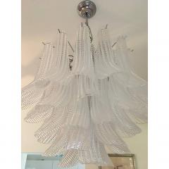  SimoEng Clear Selle Seghettate Murano Glass Venini Style Chandelier - 4209325