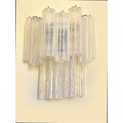  SimoEng Clear graniglia Murano Glass Wall Sconce - 3483324