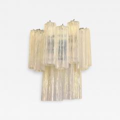  SimoEng Clear graniglia Murano Glass Wall Sconce - 3487818