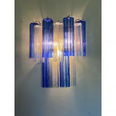  SimoEng Contemporary Blue Bicolor Tronchi Wall Sconce in Venini Style - 3483446