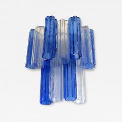  SimoEng Contemporary Blue Bicolor Tronchi Wall Sconce in Venini Style - 3487826