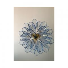  SimoEng Contemporary Blue Selle Murano Glass Chandelier - 3232813