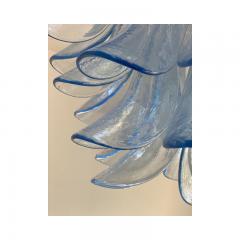  SimoEng Contemporary Blue Selle Murano Glass Chandelier - 3232819