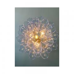  SimoEng Contemporary Blue Selle Murano Glass Chandelier - 3232820