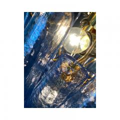  SimoEng Contemporary Blue Selle Murano Glass Chandelier - 3232821