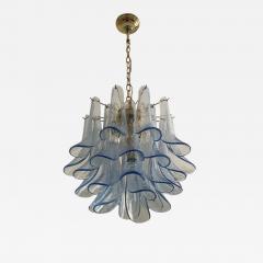  SimoEng Contemporary Blue Selle Murano Glass Chandelier - 3236203