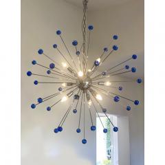  SimoEng Contemporary Blue Star Murano Glass Sputnik Chandelier - 3867760