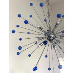  SimoEng Contemporary Blue Star Murano Glass Sputnik Chandelier - 3867762