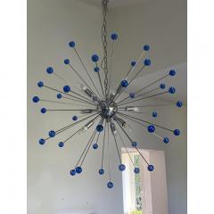  SimoEng Contemporary Blue Star Murano Glass Sputnik Chandelier - 3867765