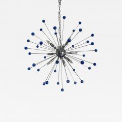  SimoEng Contemporary Blue Star Murano Glass Sputnik Chandelier - 3869459