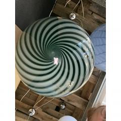  SimoEng Contemporary Blue and Milky White Sphere Pendant in Murano Glass - 3366846