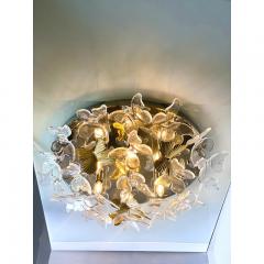  SimoEng Contemporary Brass and Murano Glass Butterfly Flush Mount by Simoeng - 3744435