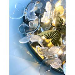  SimoEng Contemporary Brass and Murano Glass Butterfly Flush Mount by Simoeng - 3744440