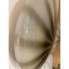  SimoEng Contemporary Brown Reeds on White Murano Glass Wall Sconce or Flush Mount - 3366809
