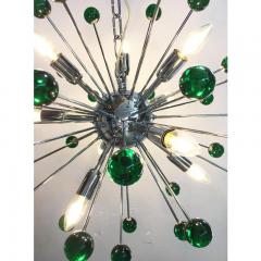  SimoEng Contemporary Chandelier Green Sputnik Murano Glass Chandelier - 3530500