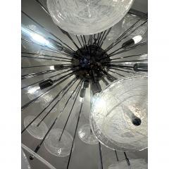 SimoEng Contemporary Chromed Sputnik Chandelier With Venied White  - 4207498