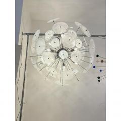  SimoEng Contemporary Chromed Sputnik Chandelier With Venied White  - 4207499